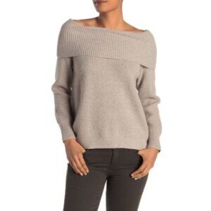 Cyrus Waffle Knit Cowl Neck Long Back Sweater